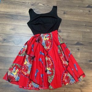 Trashy Diva Red Fans dress